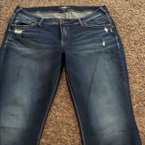 Women’s silver ‘Sam’ jeans